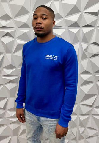 iMALiVE Signature Sweatshirt Men's (Blue)