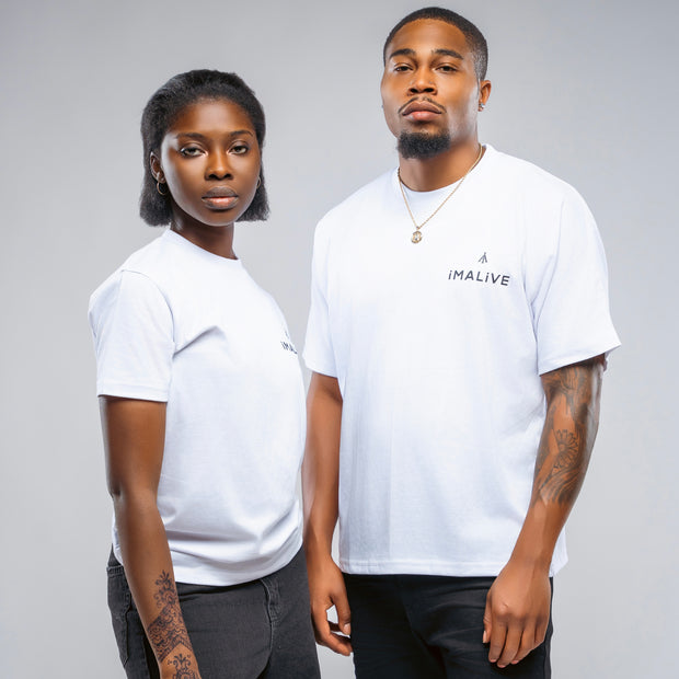 iMALiVE Classic T-Shirt UNISEX (WHITE)