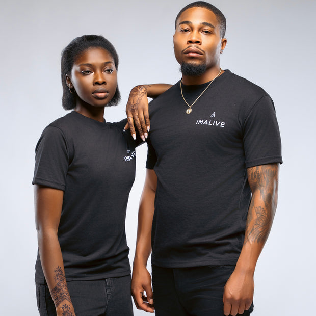 iMALiVE Classic T-Shirt UNISEX (BLACK)