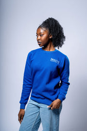 iMALiVE Women's Signature Sweatshirt Blue | Crop Sweatshirts
