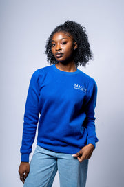 iMALiVE Women's Signature Sweatshirt Blue | Crop Sweatshirts