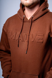 iMALiVE Classic Embossed Hoodie UNISEX (Brown)