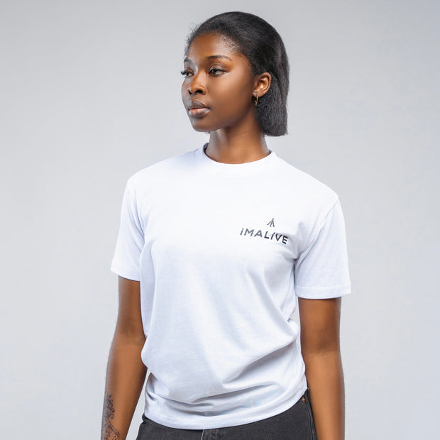 iMALiVE Classic T-Shirt UNISEX (WHITE)