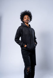 iMALiVE Classic Embossed Hoodie UNISEX (Black)